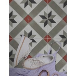 Vintage Arrow 20cm x 20cm Wall & Floor Tile