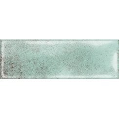 Vintage Bumpy Light Green 10cm x 30cm Wall Tile