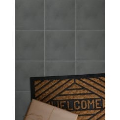 Vintage Contempo Dark Grey 20cm x 20cm Wall & Floor Tile