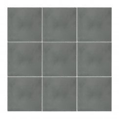 Vintage Contempo Dark Grey 20cm x 20cm Wall & Floor Tile