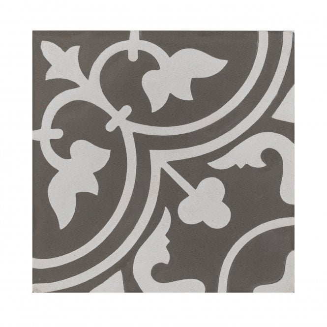 Vintage Firenze Grey 20cm x 20cm Wall & Floor Tile