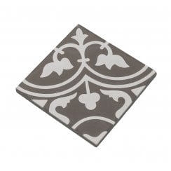 Vintage Firenze Grey 20cm x 20cm Wall & Floor Tile