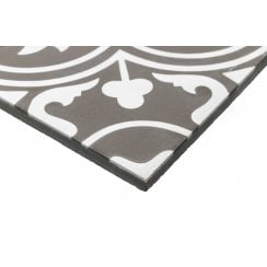 Vintage Firenze Grey 20cm x 20cm Wall & Floor Tile