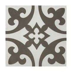 Vintage Firenze Light Grey 20cm x 20cm Wall & Floor Tile