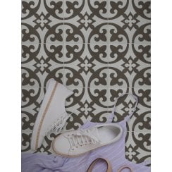 Vintage Firenze Light Grey 20cm x 20cm Wall & Floor Tile