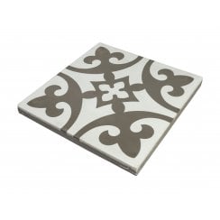 Vintage Firenze Light Grey 20cm x 20cm Wall & Floor Tile