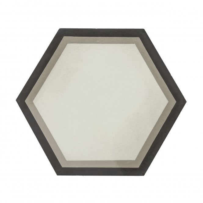 Vintage Hexagon Grey 20cm x 20cm Wall & Floor Tile