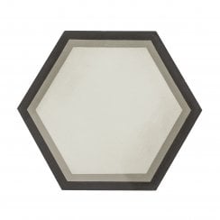 Vintage Hexagon Grey 20cm x 20cm Wall & Floor Tile