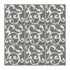 Vintage Legend Dark 20cm x 20cm Wall & Floor Tile