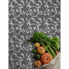 Vintage Legend Dark 20cm x 20cm Wall & Floor Tile
