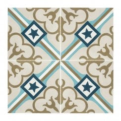 Vintage Starcrest 20cm x 20cm Wall & Floor Tile