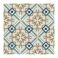 Vintage Starcrest 20cm x 20cm Wall & Floor Tile