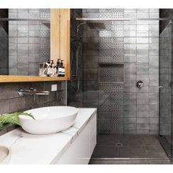 Vita Graphite 10cm x 20cm Wall Tile