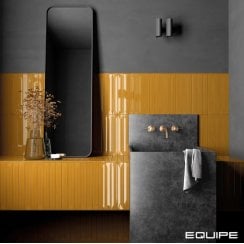 Vitral Axis Honey Reactive 5cm x 40cm Wall Tile