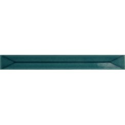Vitral Axis Petrol Reactive 5cm x 40cm Wall Tile
