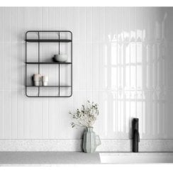 Vitral Axis Snow 5cm x 40cm Wall Tile
