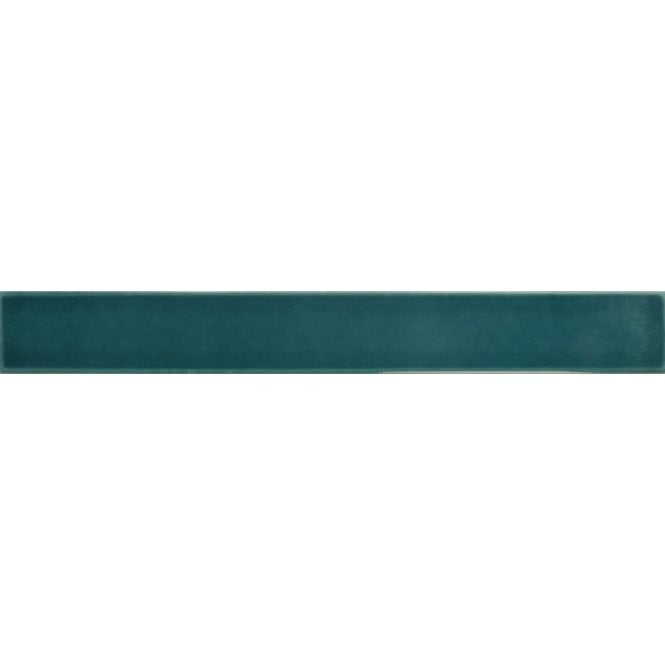 Vitral Petrol Reactive 5cm x 40cm Wall Tile