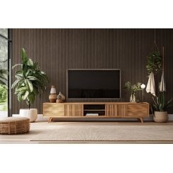 Walnut Acoustic Wood Panel 240cm x 60cm x 21mm