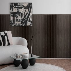 Walnut Brown Acoustic Wood Panel 120cm x 60cm x 21mm