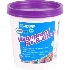 Waterproof Fix and Grout For Walls White 3.7kg