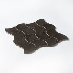 Wave Grey Gloss 28.5cm x 30cm Wall Tile