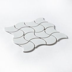 Wave White Matt 28.5cm x 30cm Wall Tile