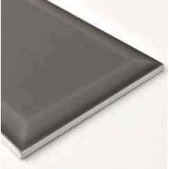 Webb Grey Bevel Gloss Metro V&A 14.8cm x 49.8cm Wall Tile