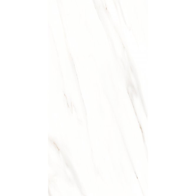 Whisper White Marble Effect Rectified Gloss Porcelain 30cm x 60cm Wall and Floor Tile