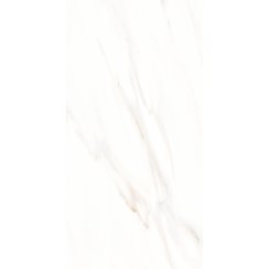 Whisper White Marble Effect Rectified Gloss Porcelain 30cm x 60cm Wall and Floor Tile
