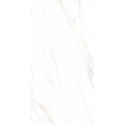 Whisper White Marble Effect Rectified Gloss Porcelain 30cm x 60cm Wall and Floor Tile
