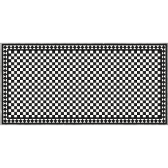 Winston Snow and Midnight Chequer 30.6cm x 30.6cm (4.8cm x 4.8cm) Mosaic Tile