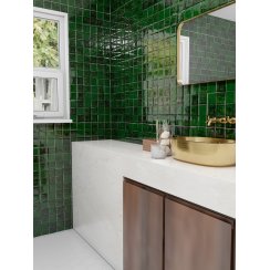 Zelij Verde Cobre 10cm x 10cm Wall Tile
